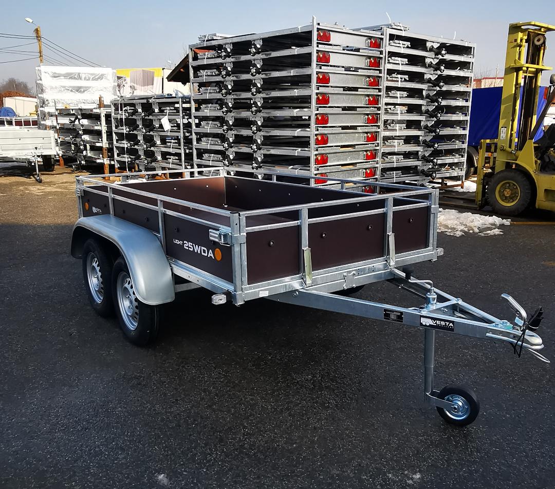 REMORCA VESTA  25 WDA   750 KG,DUBLU AX  ( Categoria B )